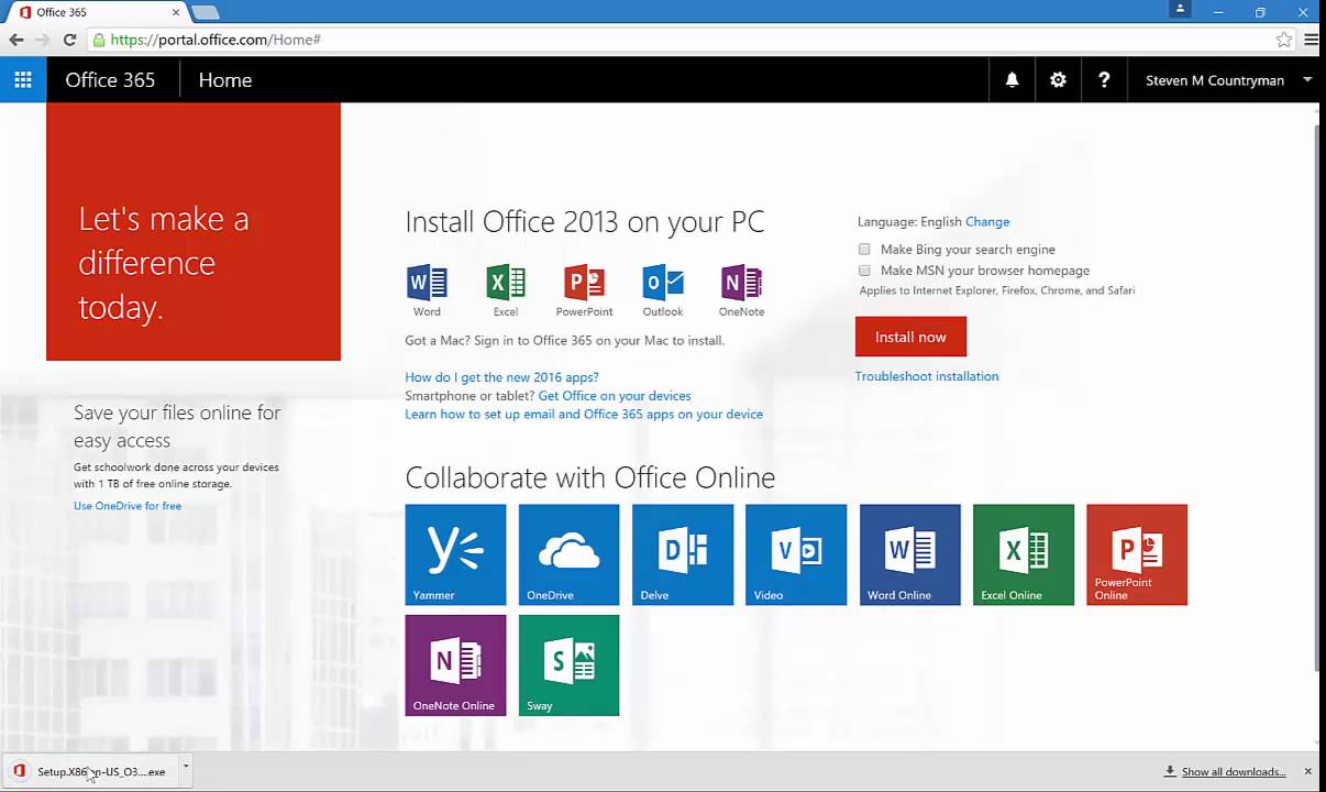 how to install office 365